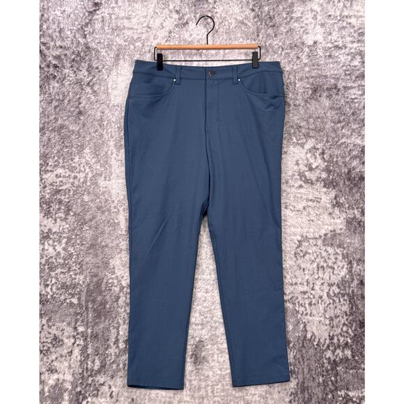Lululemon ABC Pants 34 x 28 Mens Warpstreme Atlantic Blue - Picture 1 of 7